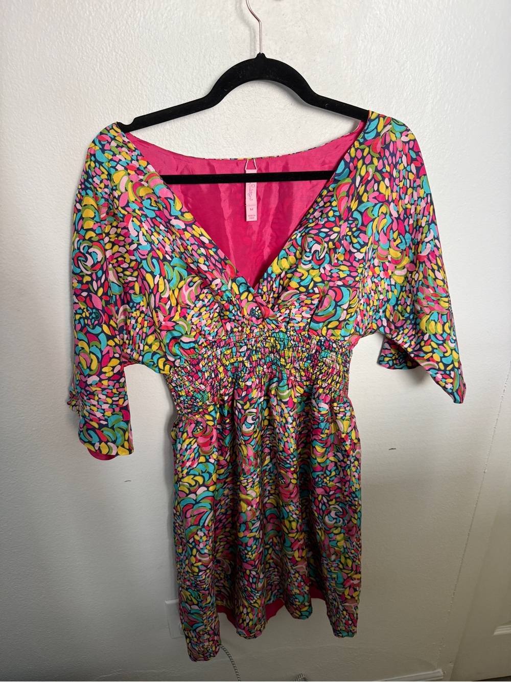 Lilly Pulitzer Vibrant Pink Multicolor Mini Dress